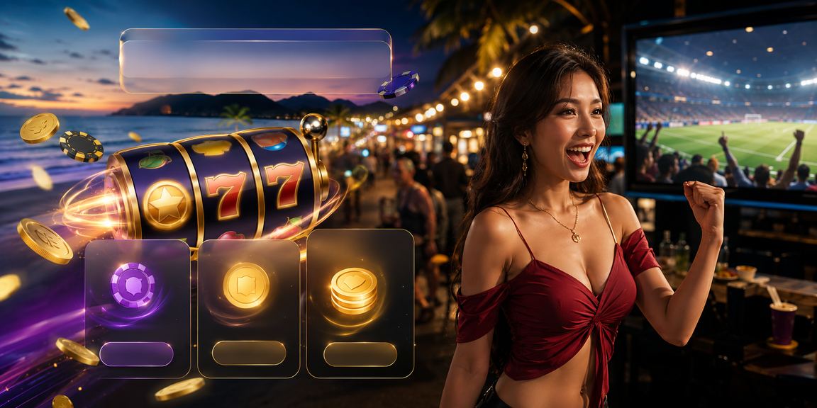 Pengguna di Langkawi bermain slot dalam suasana pantai Malaysia yang santai